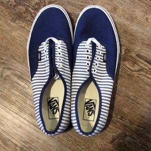 Navy striped vans